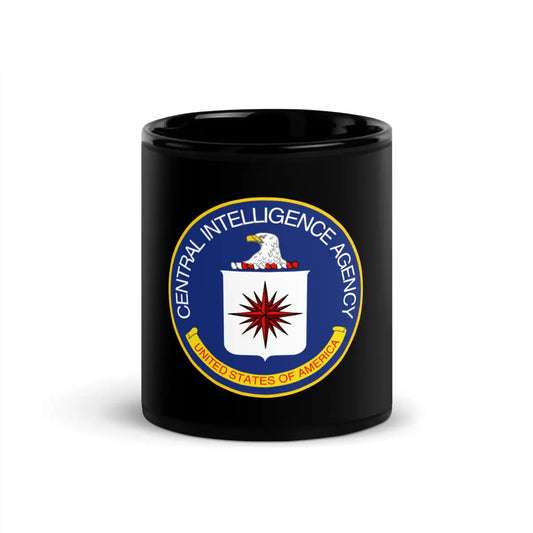 CIA Logo Black Glossy Mug