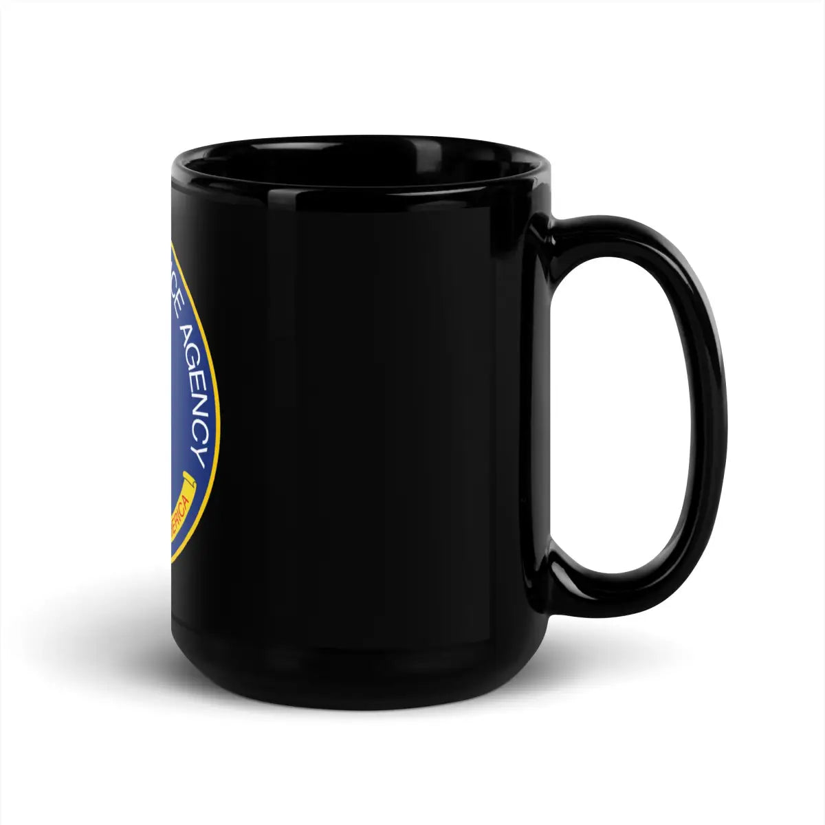 CIA Logo Black Glossy Mug