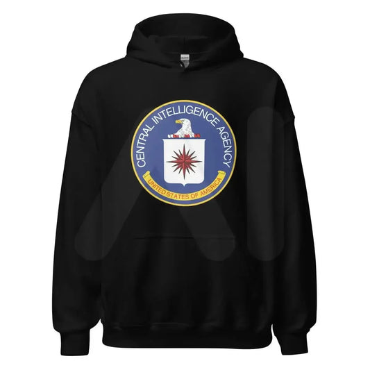 The Cia Logo Hoodie (unisex) Black / m.