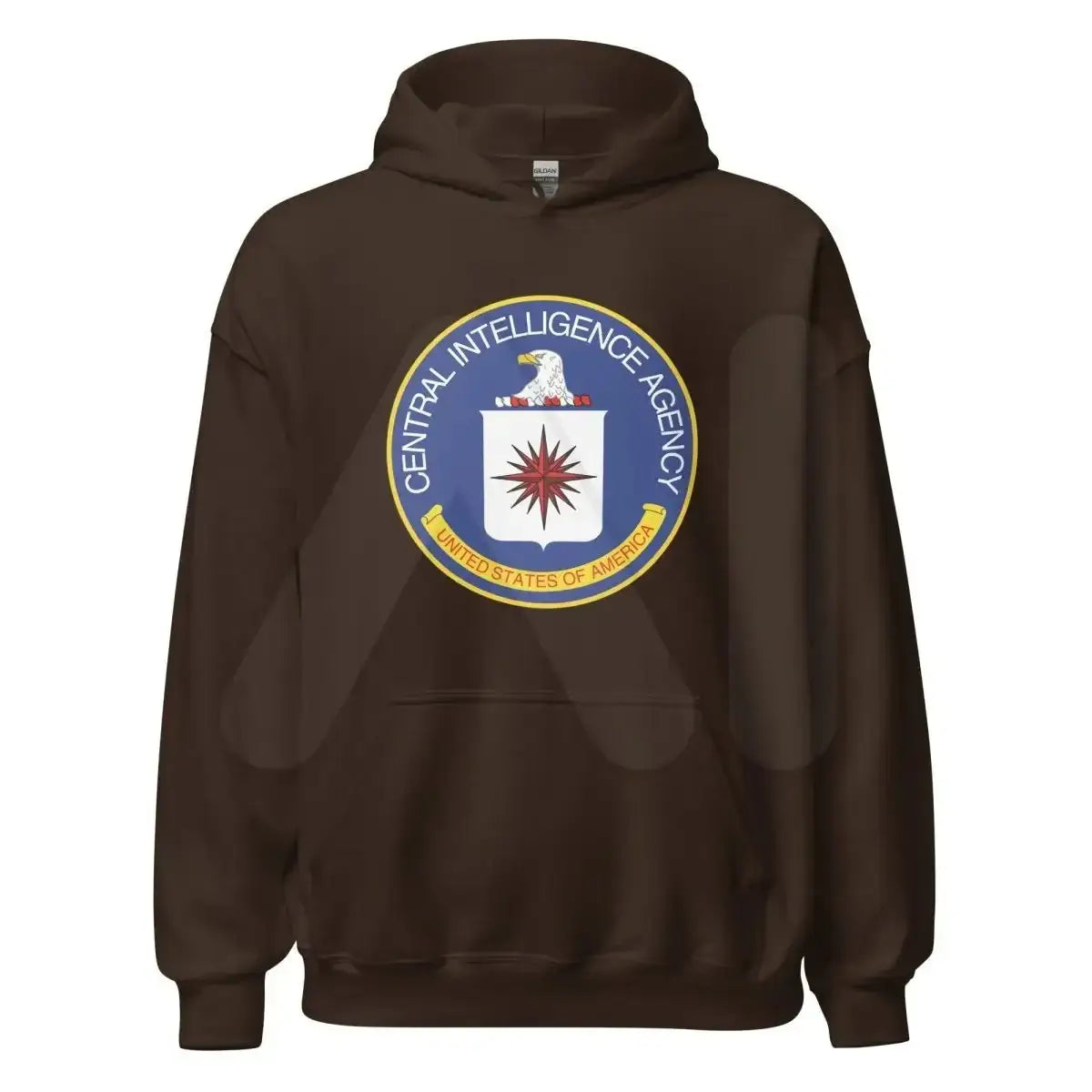 CIA Logo Hoodie (unisex) - Dark Chocolate / M