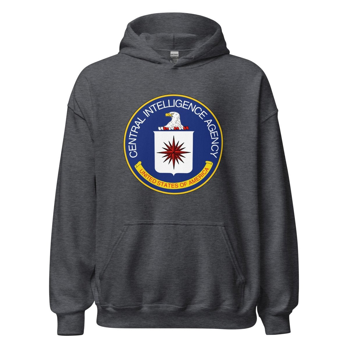 CIA Logo Hoodie (unisex) - Dark Heather - AI Store
