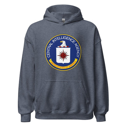 CIA Logo Hoodie (unisex) - Heather Sport Dark Navy - AI Store