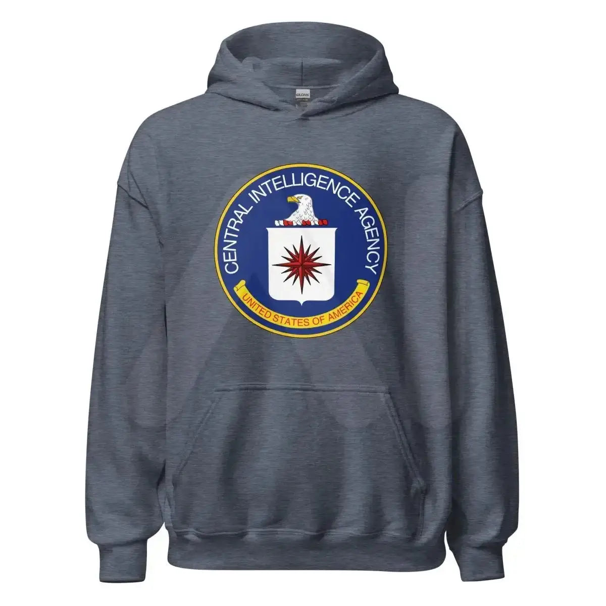 CIA Logo Hoodie (unisex) - Heather Sport Dark Navy / M