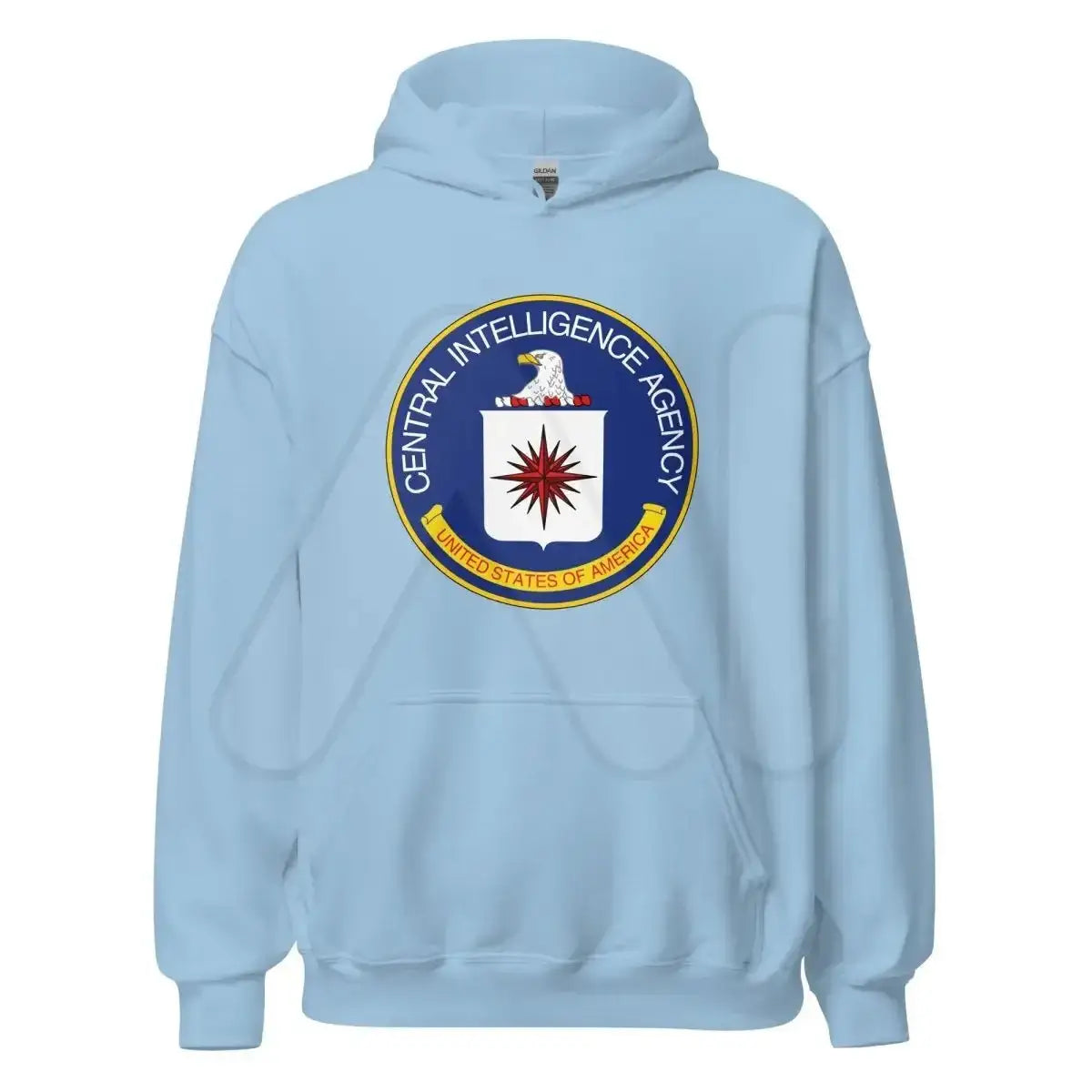 CIA Logo Hoodie (unisex) - Light Blue / M