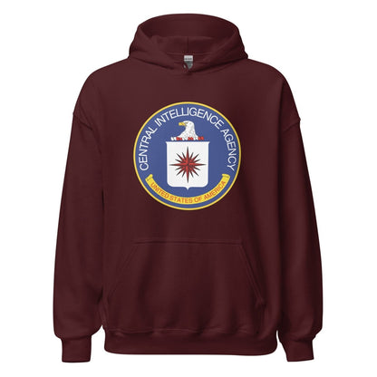 CIA Logo Hoodie (unisex) - Maroon - AI Store