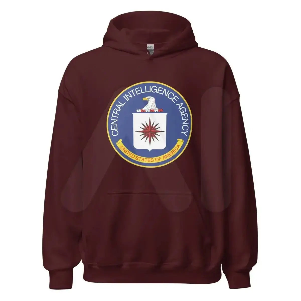 CIA Logo Hoodie (unisex) - Maroon / M