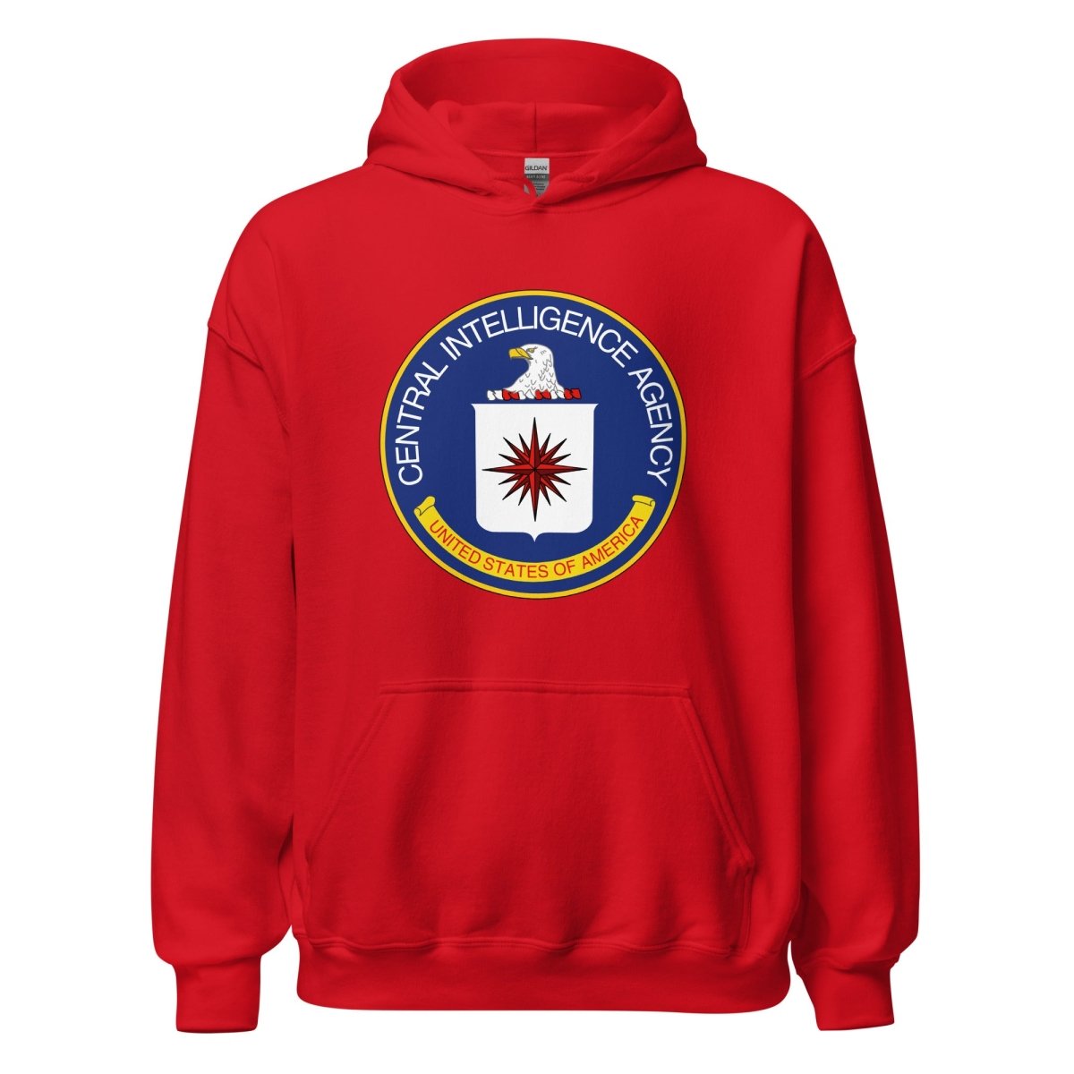 CIA Logo Hoodie (unisex) - Red - AI Store