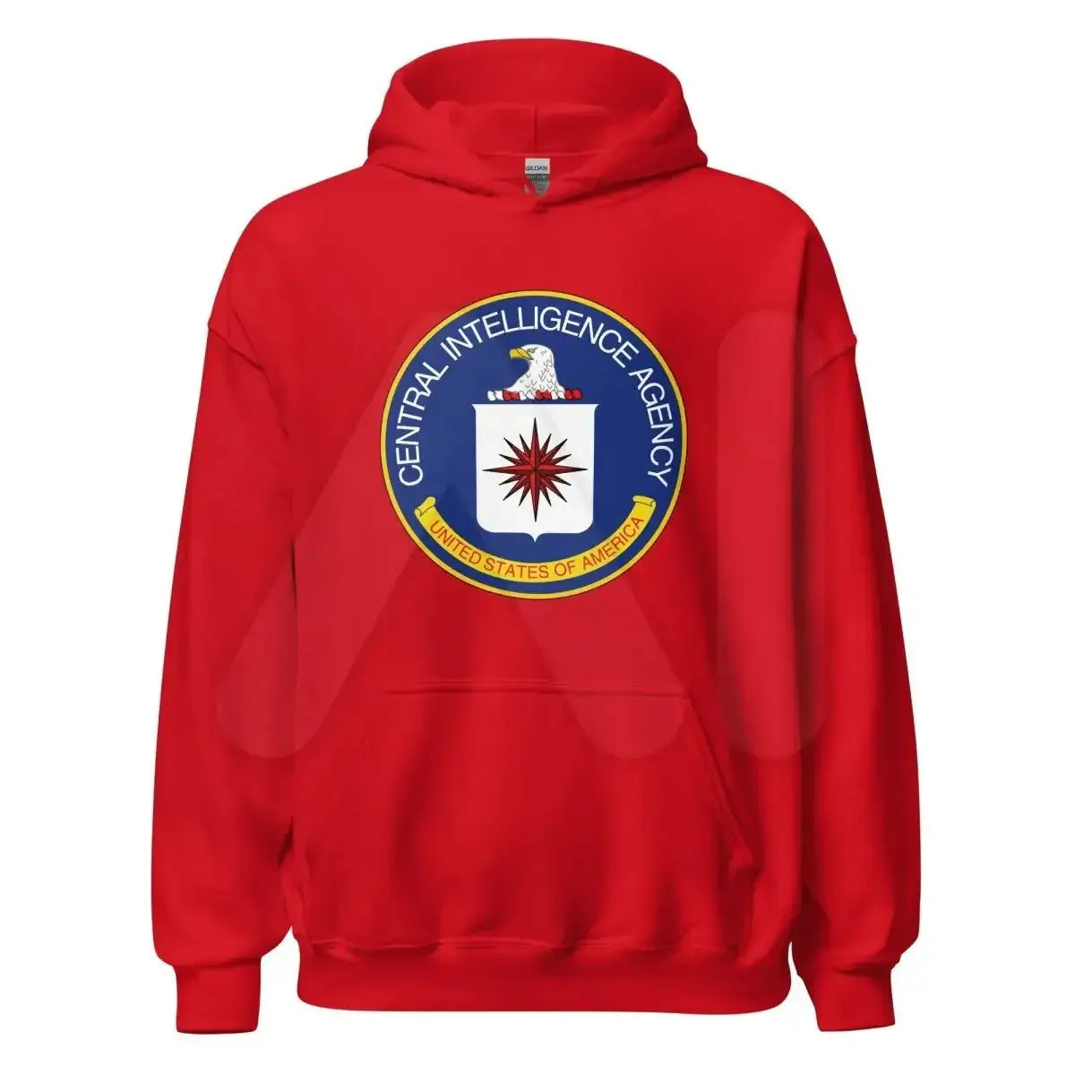 CIA Logo Hoodie (unisex) - Red / M