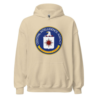 CIA Logo Hoodie (unisex) - Sand - AI Store