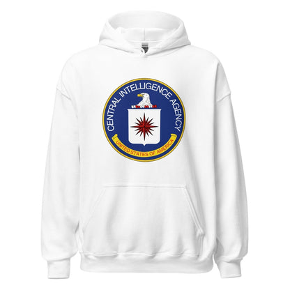 CIA Logo Hoodie (unisex) - White - AI Store