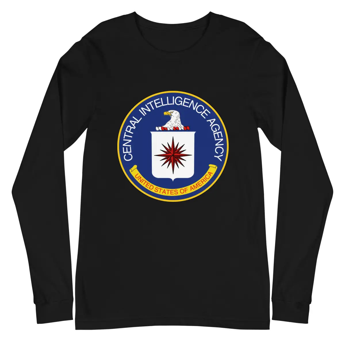 CIA Logo Long Sleeve T-Shirt (unisex) - Black / XS