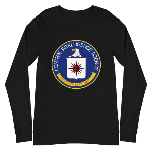 CIA Logo Long Sleeve T-Shirt (unisex) - Black / XS