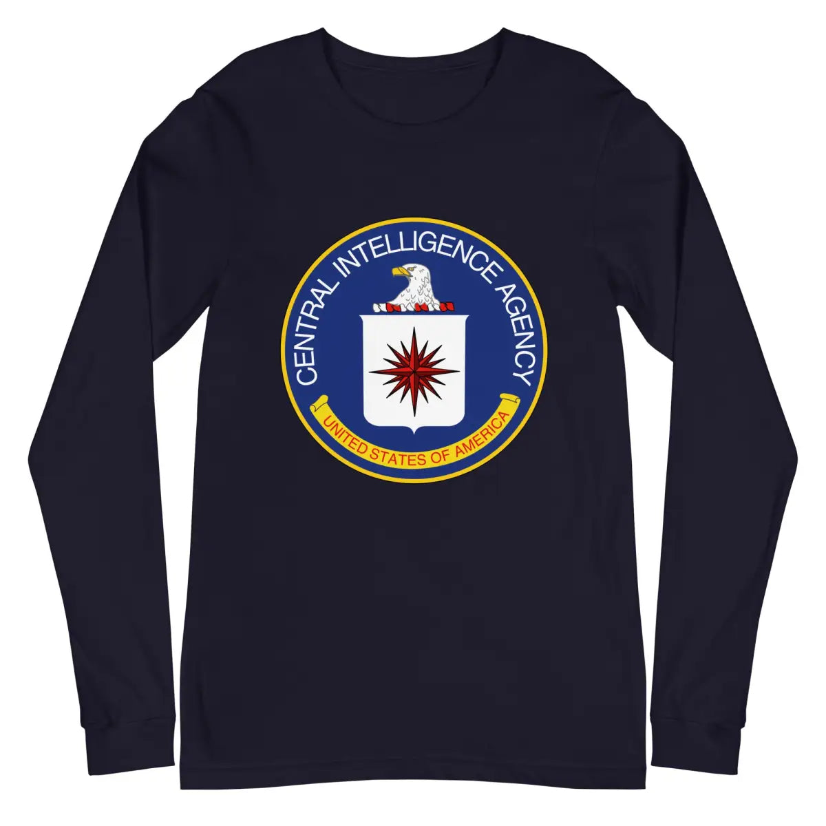 CIA Logo Long Sleeve T-Shirt (unisex) - Navy / XS