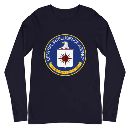 CIA Logo Long Sleeve T-Shirt (unisex) - Navy / XS