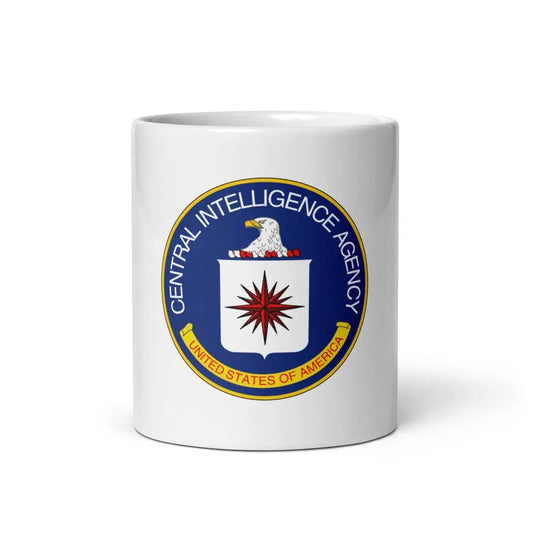 CIA Logo on White Glossy Mug - 11 oz