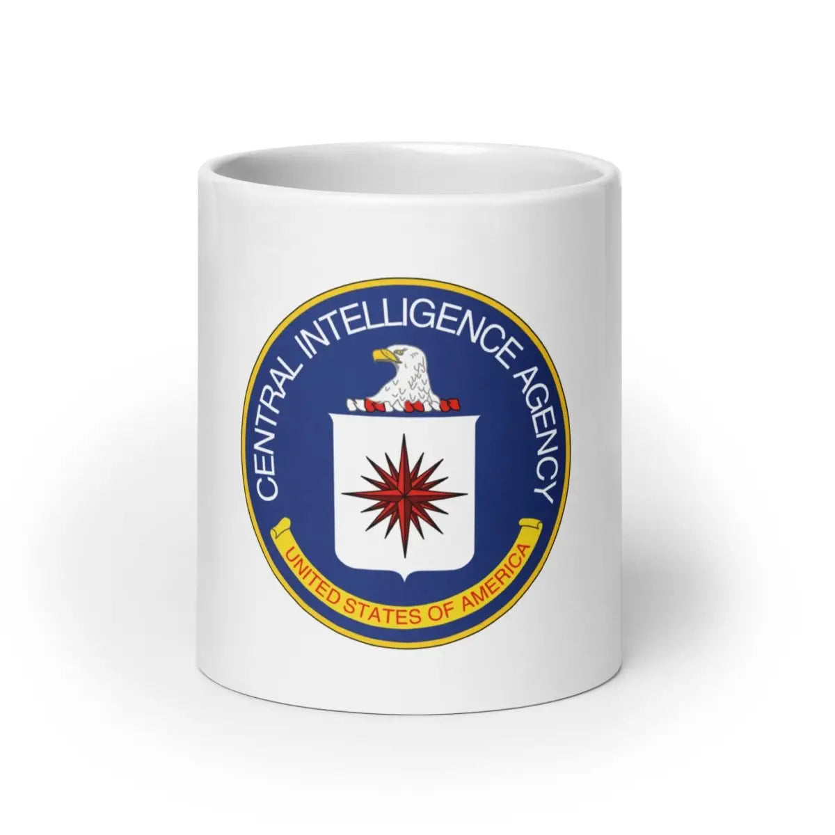 CIA Logo on White Glossy Mug - 15 oz