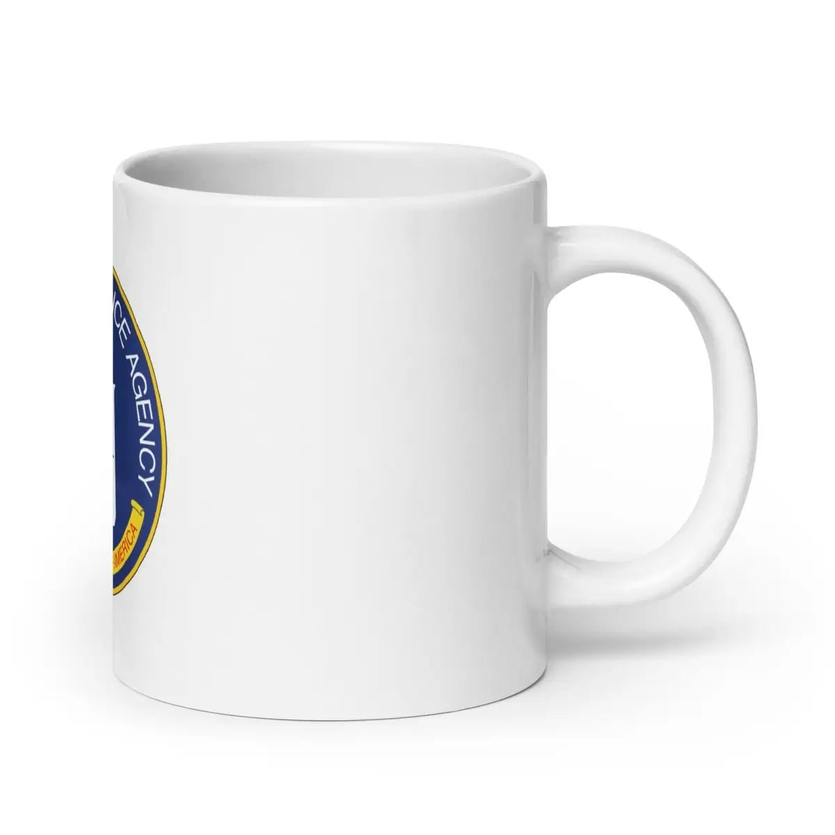 CIA Logo on White Glossy Mug