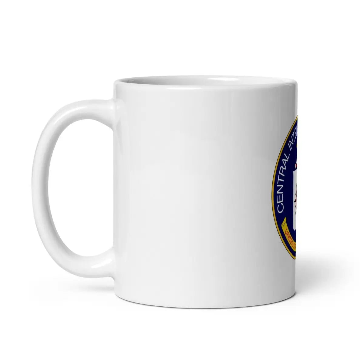 CIA Logo on White Glossy Mug