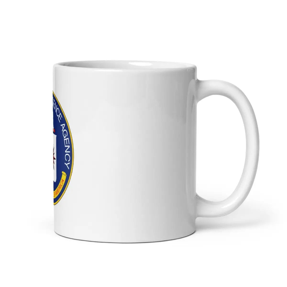 CIA Logo on White Glossy Mug