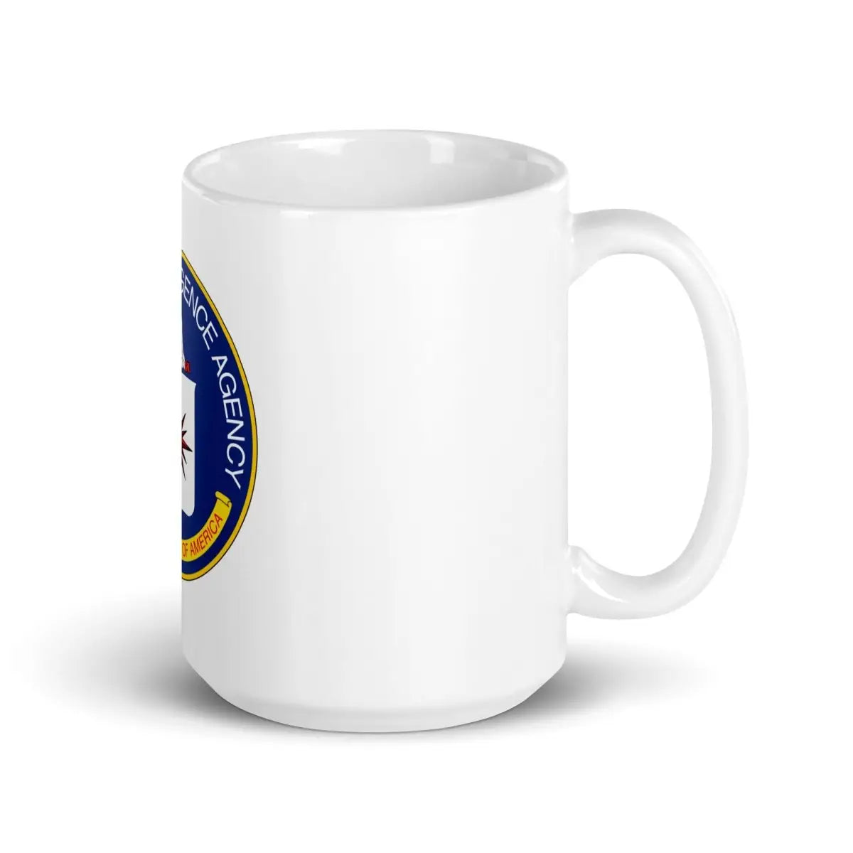 CIA Logo on White Glossy Mug