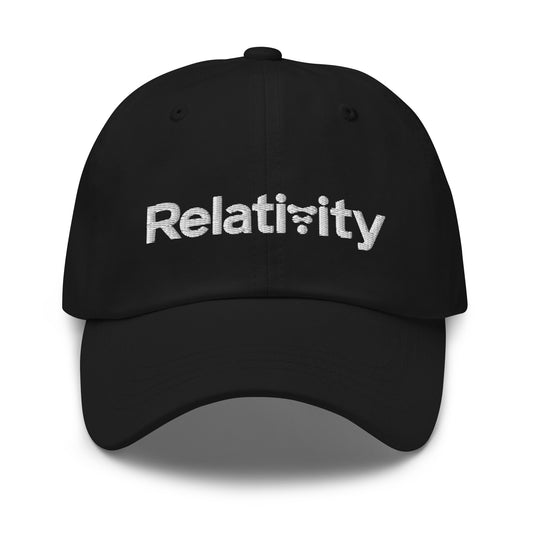 Relativity Space White Logo Embroidered Cap - Black - AI Store