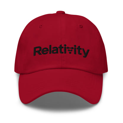Relativity Space Logo Embroidered Cap - Cranberry - AI Store