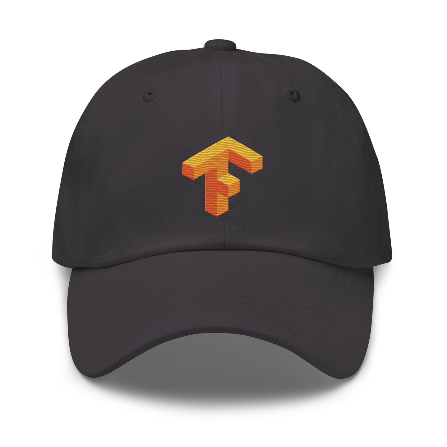 TensorFlow 1 Icon True - Color Embroidered Cap - Dark Grey - AI Store