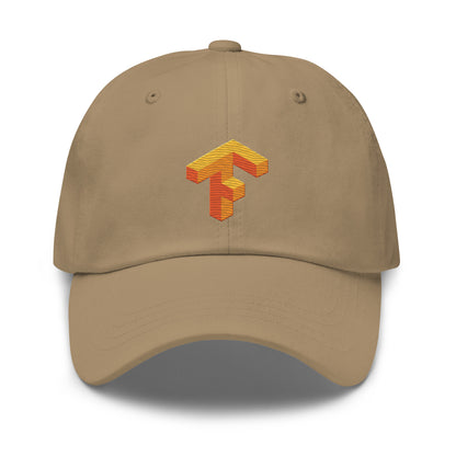 TensorFlow 1 Icon True - Color Embroidered Cap - Khaki - AI Store