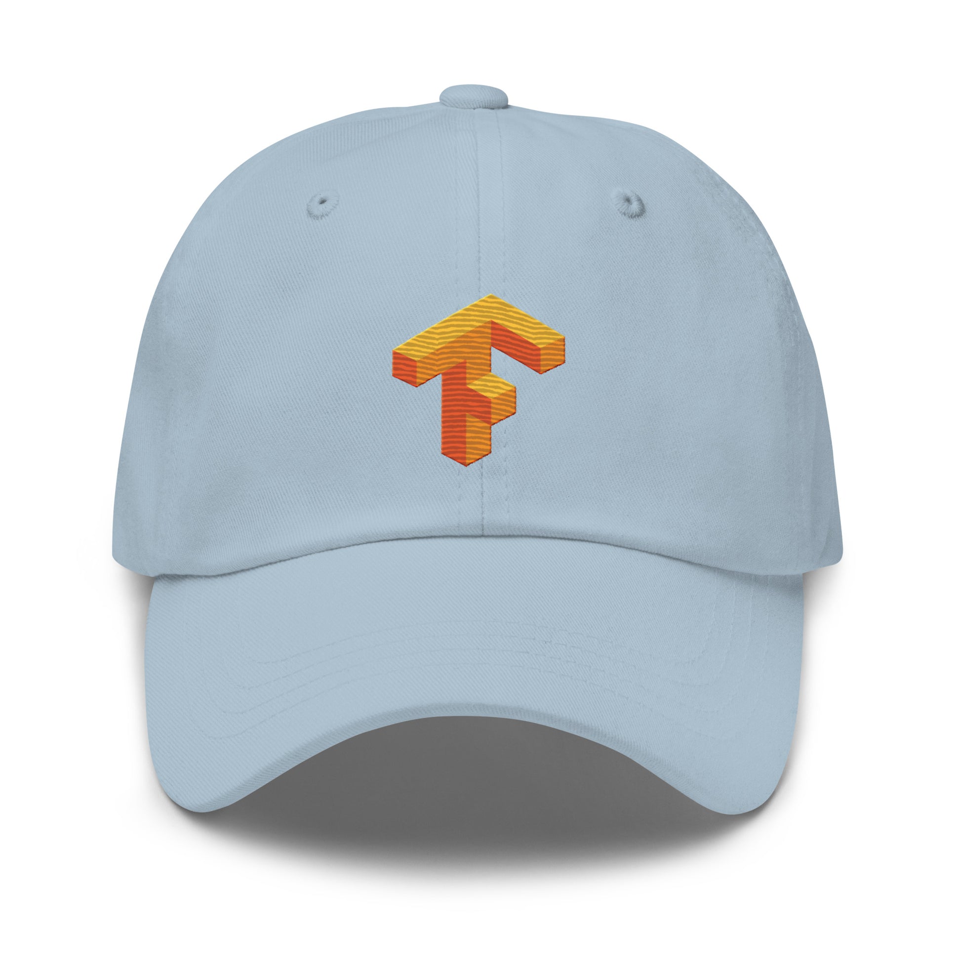 TensorFlow 1 Icon True - Color Embroidered Cap - Light Blue - AI Store