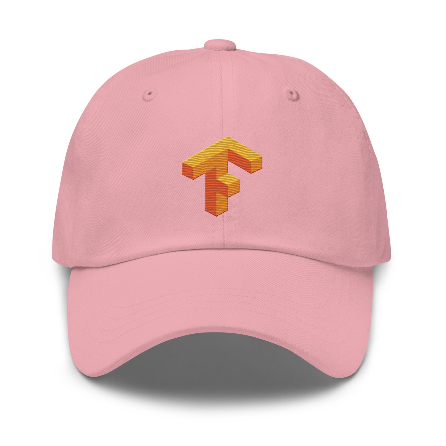 TensorFlow 1 Icon True - Color Embroidered Cap - Pink - AI Store