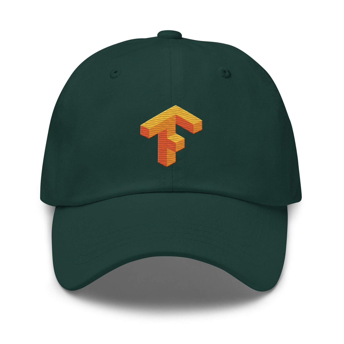 TensorFlow 1 Icon True - Color Embroidered Cap - Spruce - AI Store