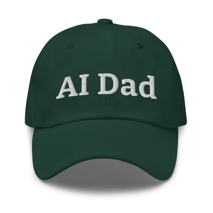 "AI Dad" Embroidered Cap - Spruce - AI Store