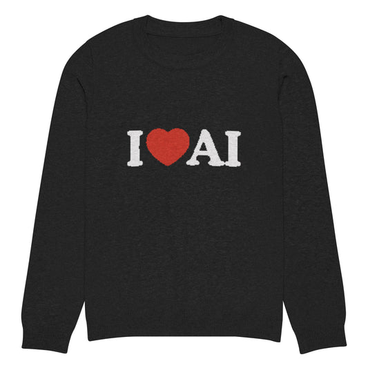 Love AI Knitted Crew Neck Sweater (unisex) - 3XS + 2024 AI Store Discount Code