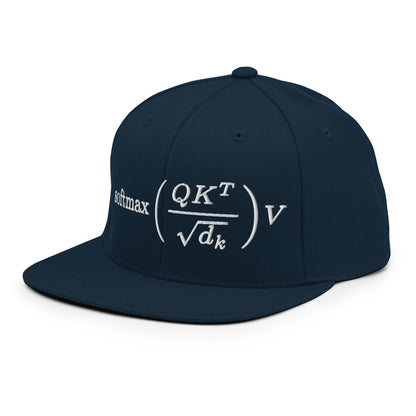 Attention is All You Need Snapback Cap - Dark Navy - AI Store