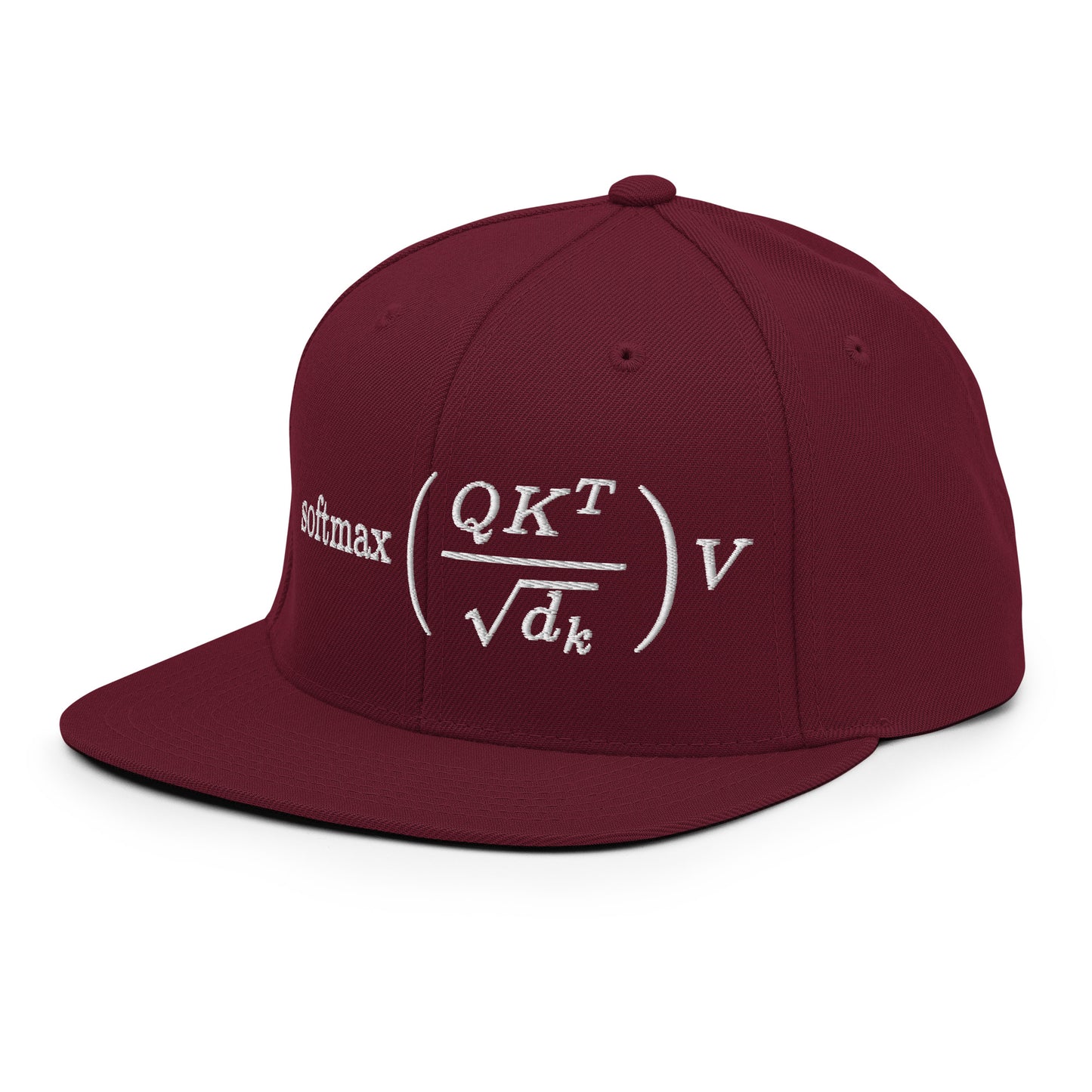 Attention is All You Need Snapback Cap - Maroon - AI Store