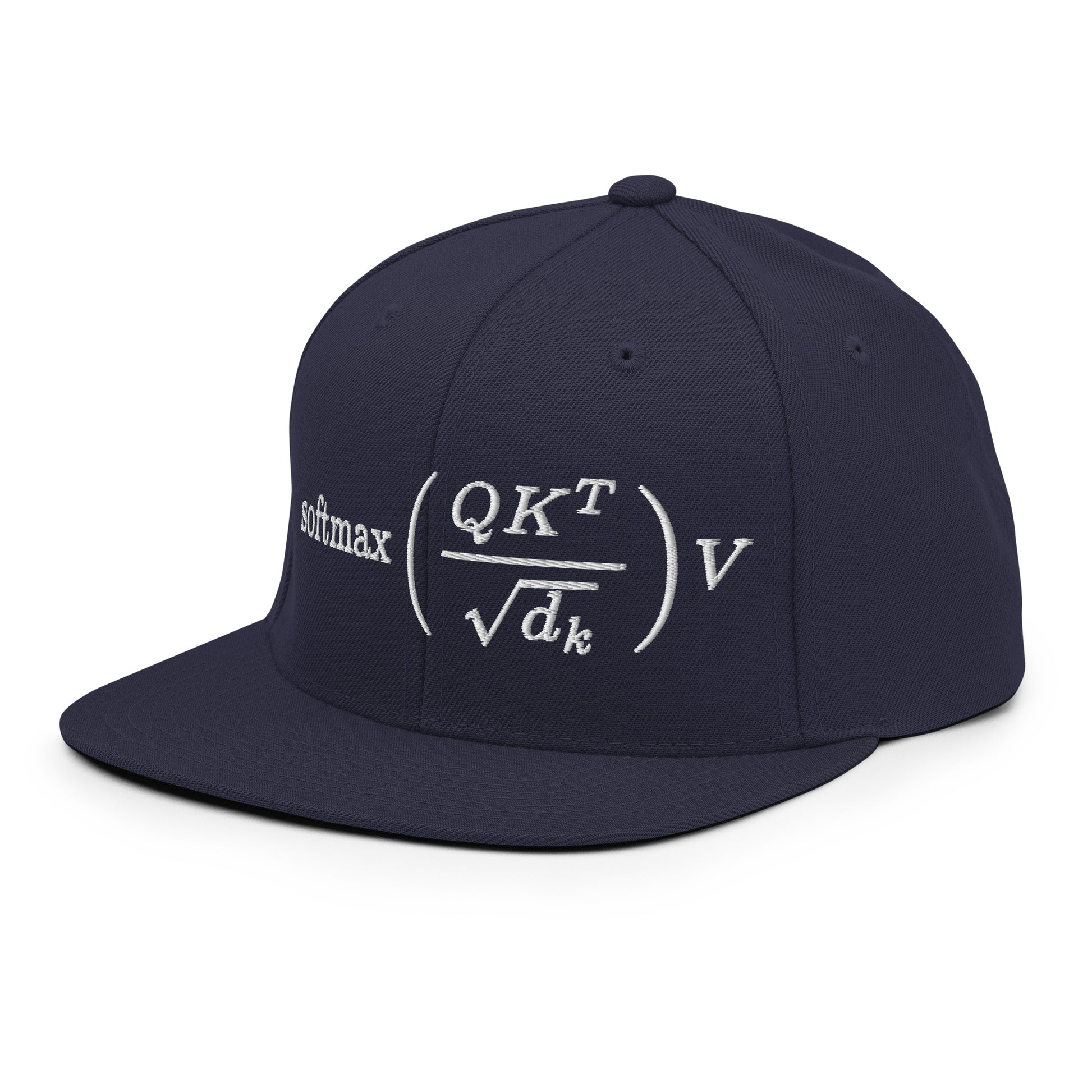 Attention is All You Need Snapback Cap - Navy - AI Store