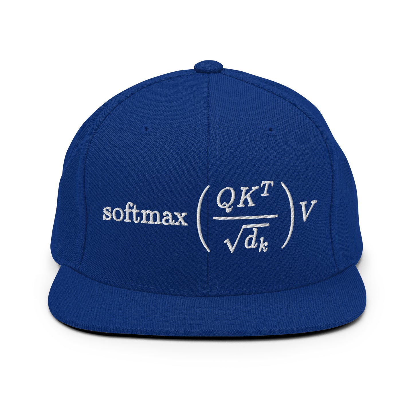 Attention is All You Need Snapback Cap - Royal Blue - AI Store