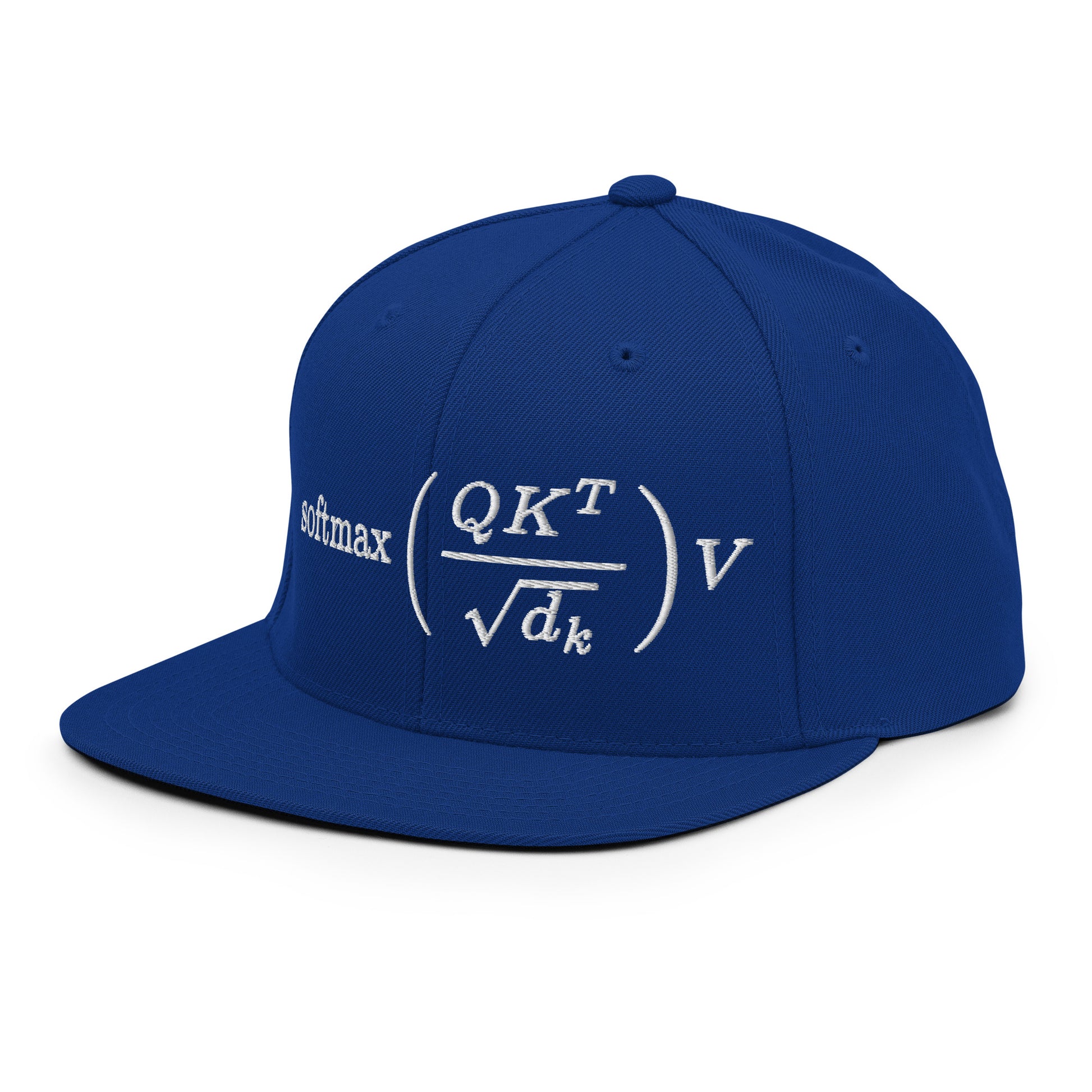 Attention is All You Need Snapback Cap - Royal Blue - AI Store