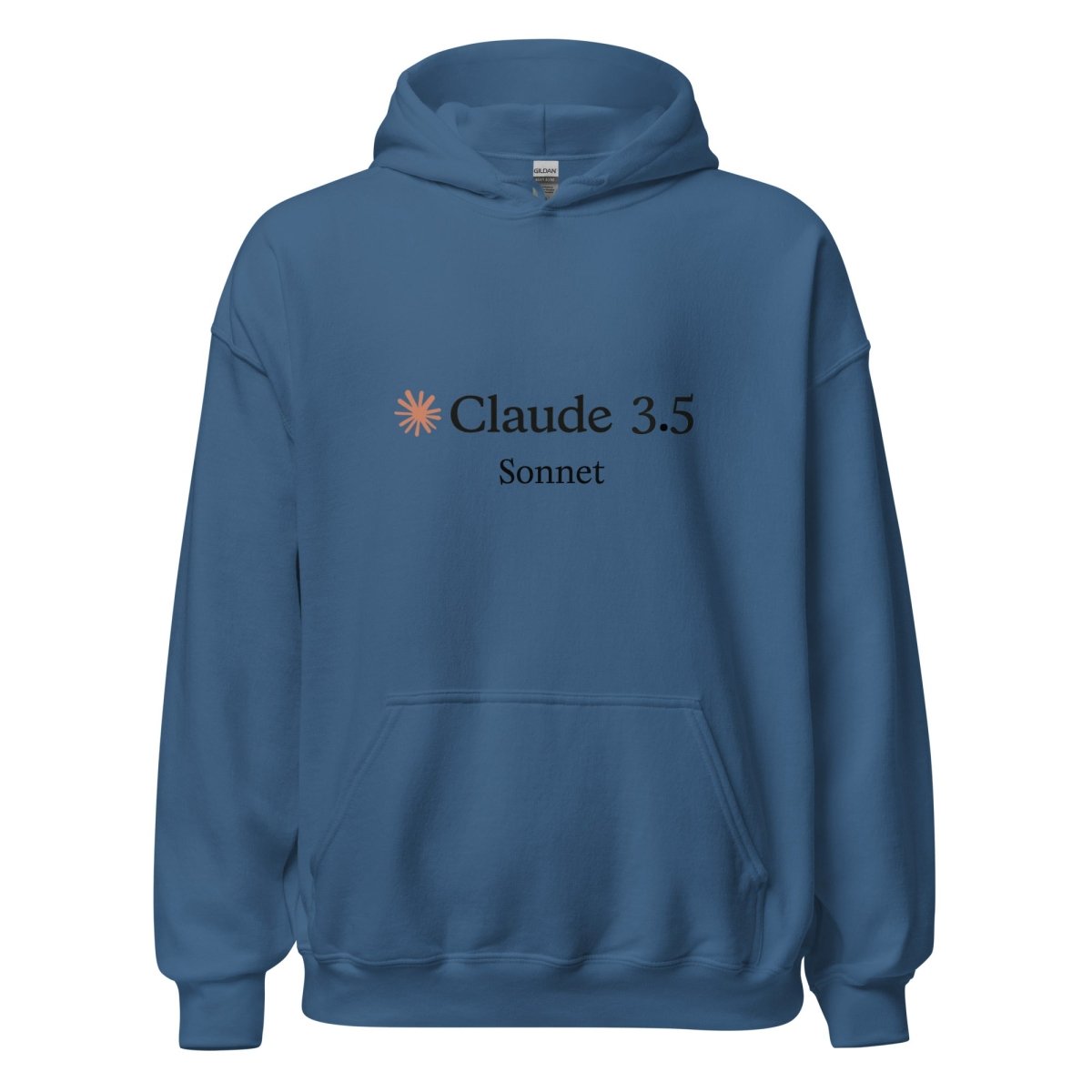 Claude 3.5 Sonnet Hoodie (unisex) - Indigo Blue - AI Store