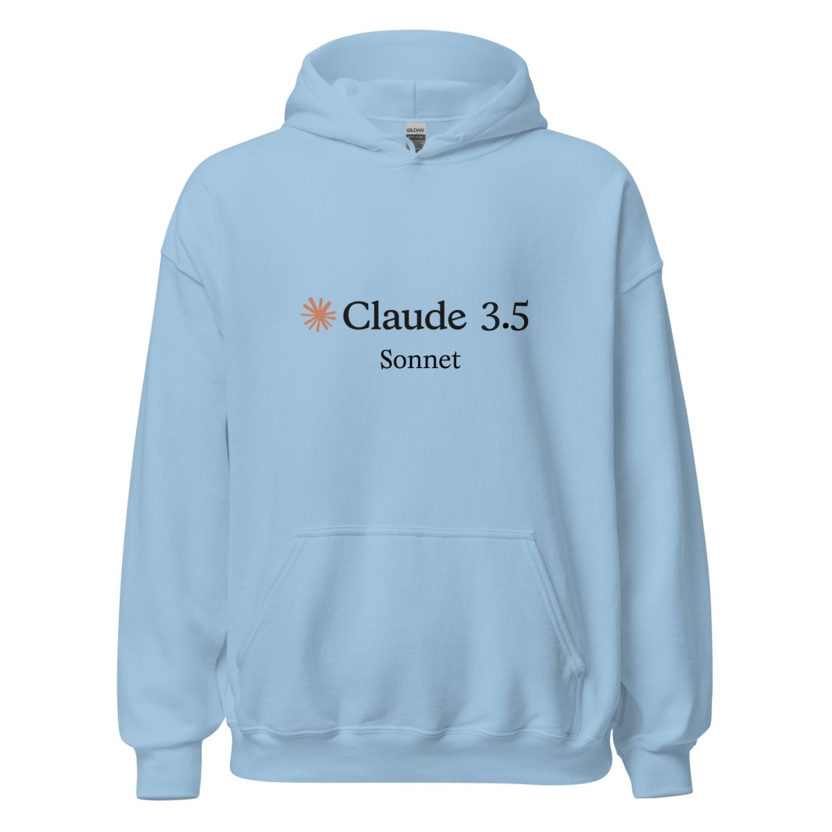 Claude 3.5 Sonnet Hoodie (unisex) - Light Blue - AI Store