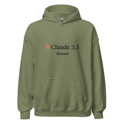 Claude 3.5 Sonnet Hoodie (unisex) - Military Green - AI Store