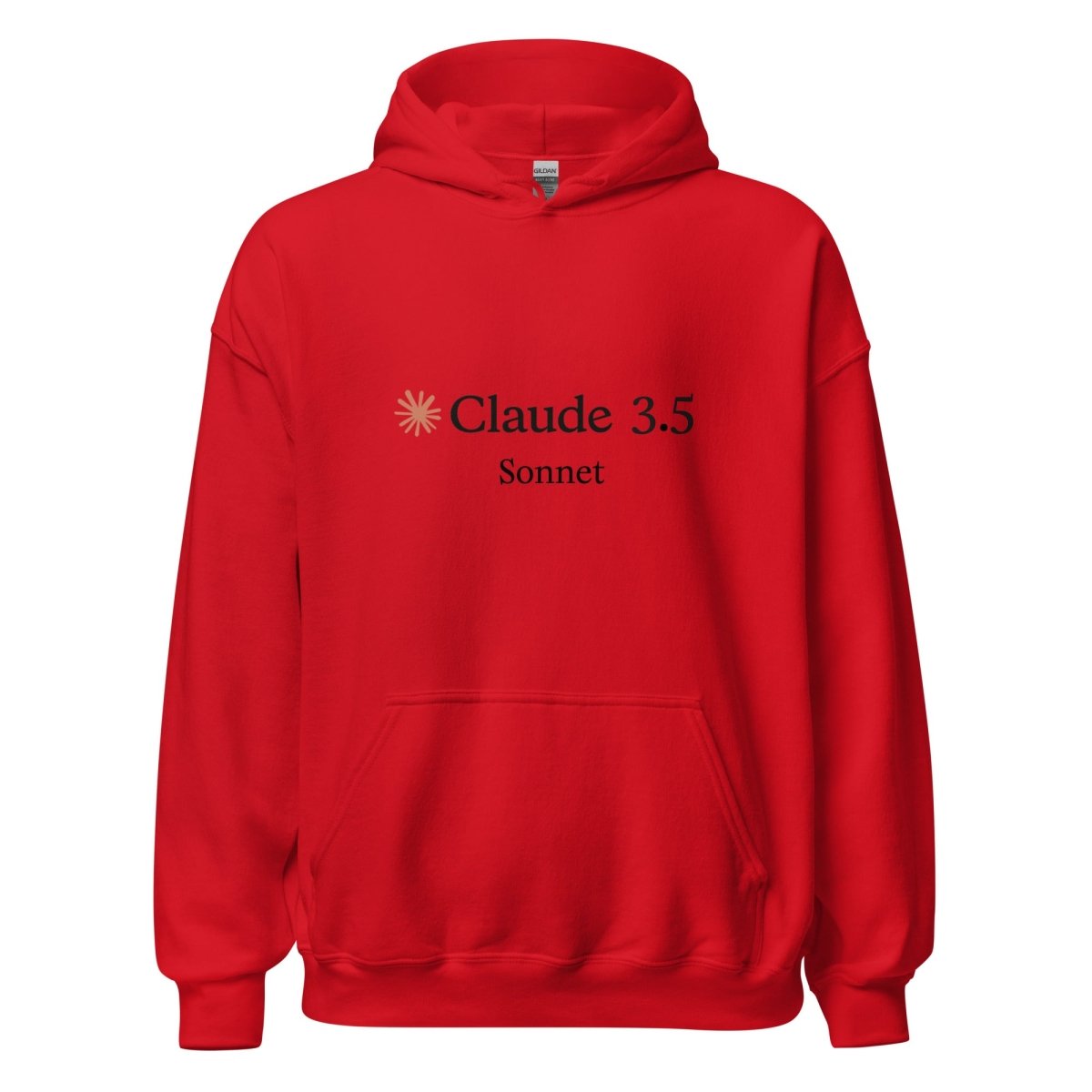 Claude 3.5 Sonnet Hoodie (unisex) - Red - AI Store