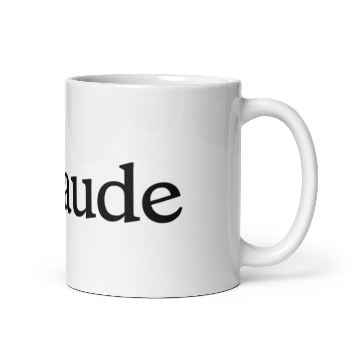 Claude Logo White Glossy Mug - 11 oz - AI Store