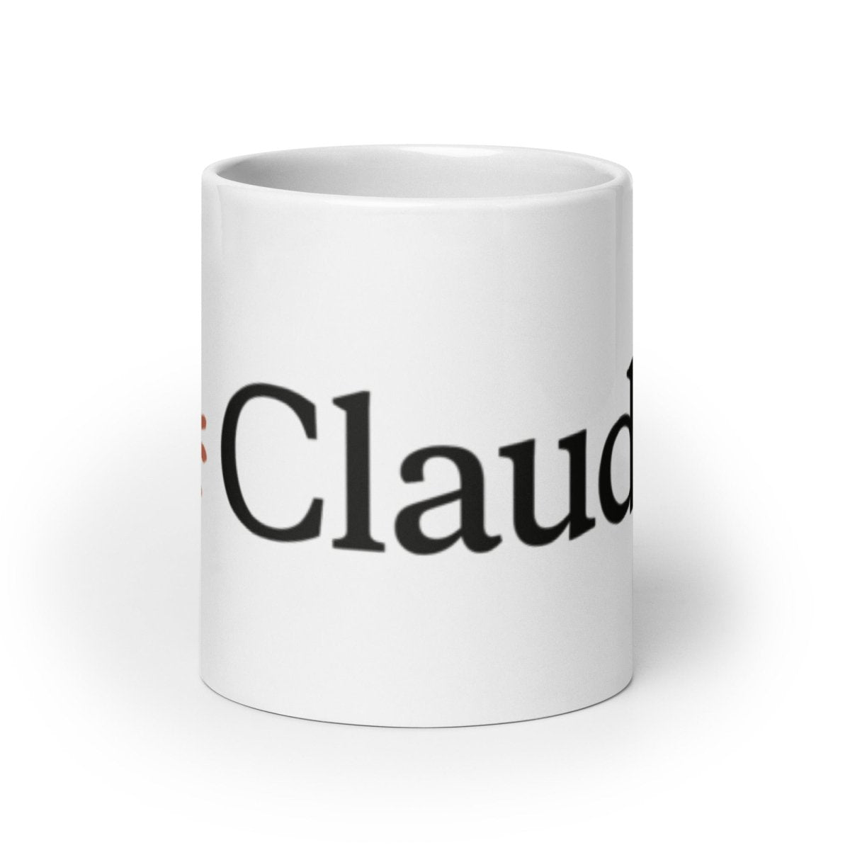 Claude Logo White Glossy Mug - 15 oz - AI Store