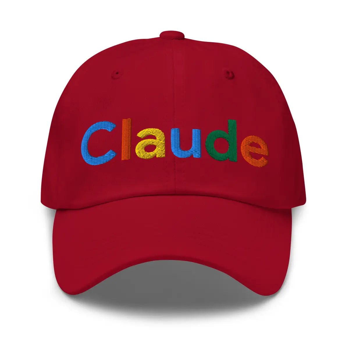 Claude Search Logo Cap - Cranberry