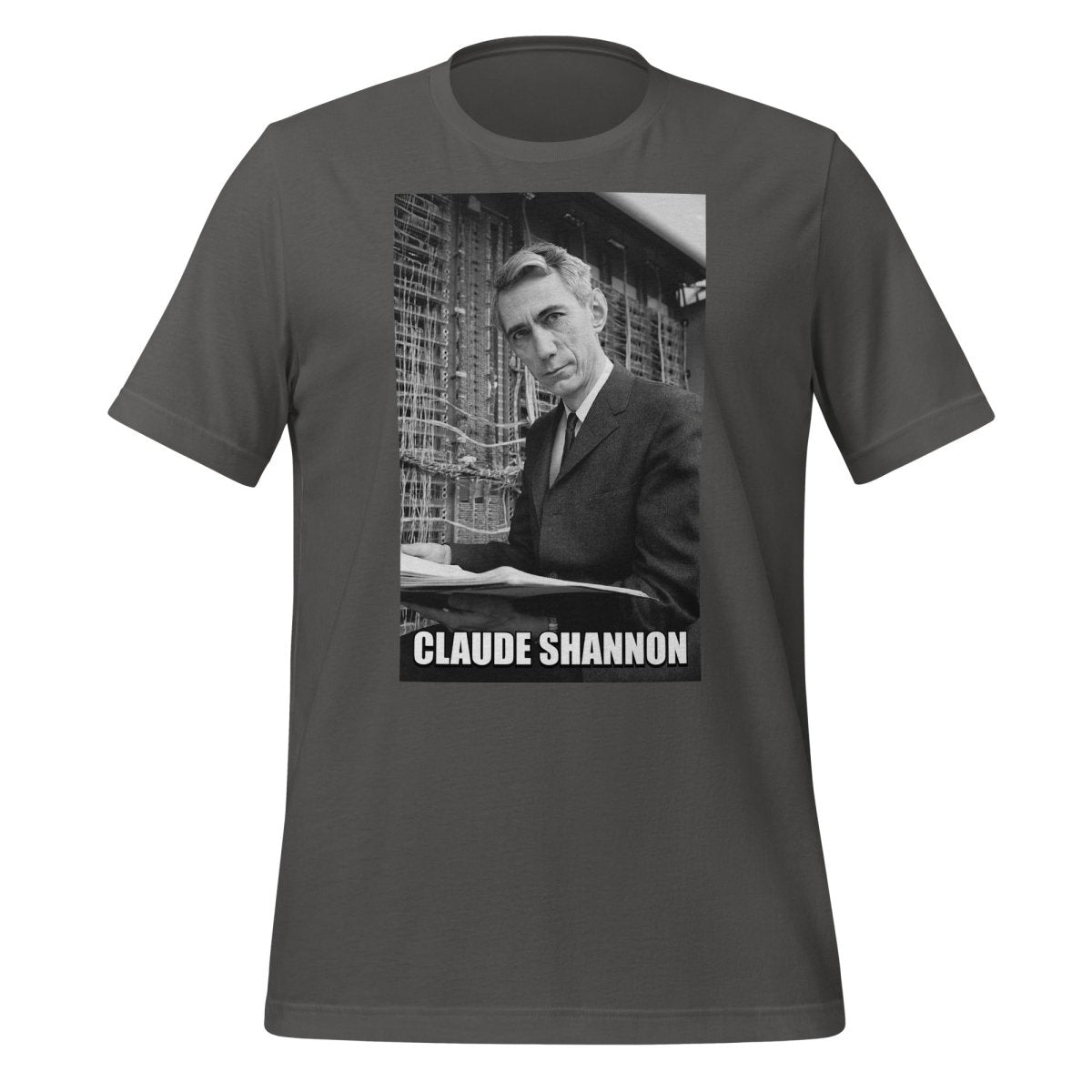 Claude Shannon Forever T-Shirt (unisex) - Asphalt - AI Store