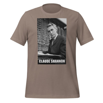 Claude Shannon Forever T-Shirt (unisex) - Pebble - AI Store