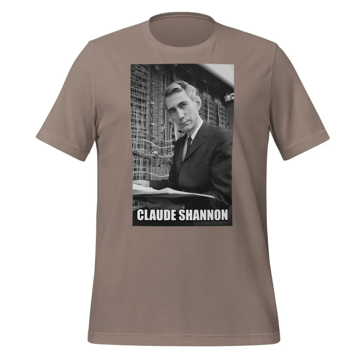 Claude Shannon Forever T-Shirt (unisex) - Pebble / M