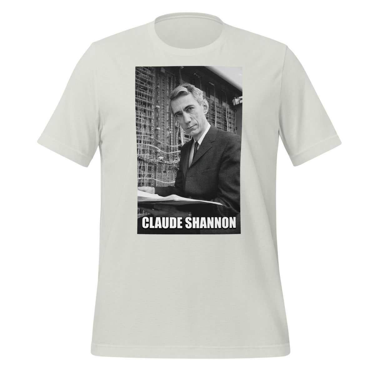 Claude Shannon Forever T-Shirt (unisex) - Silver - AI Store