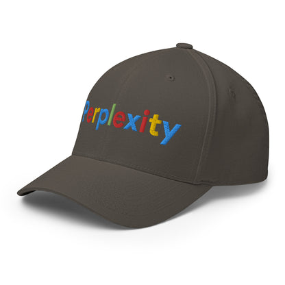 Perplexity Search Logo Embroidered Closed-Back Baseball Cap